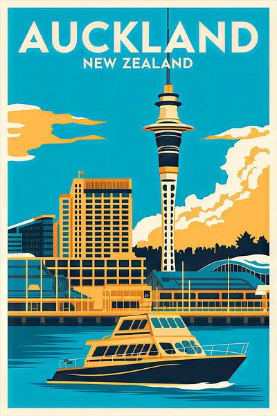 Auckland, Neuseeland. von Poster Art Shop