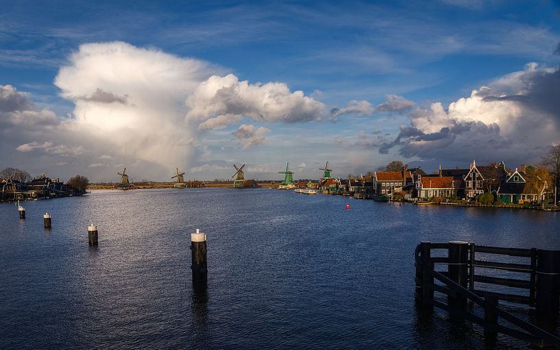 Dutch windmills of the Zaanse Schans by Mart Houtman