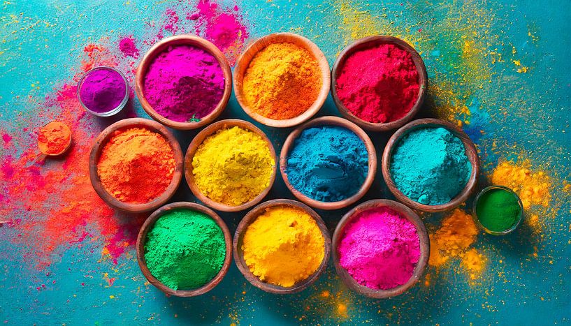 Farben Mix mit Pulver von Mustafa Kurnaz