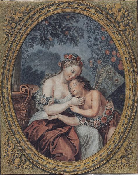 Flora and Zephyr, Jean François Janinet, 1771 by Atelier Liesjes