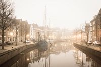 Hoge der A und Lage der A, Groningen, im Nebel