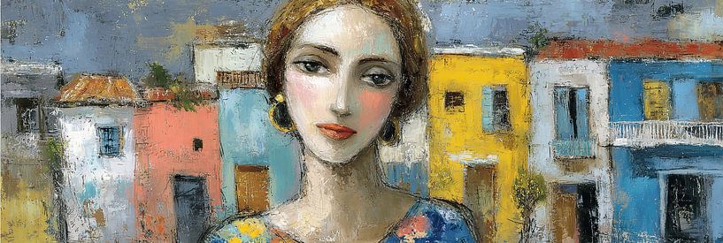 Boucles d'oreilles femme - peinture de Cuba par Peinture Abstraite