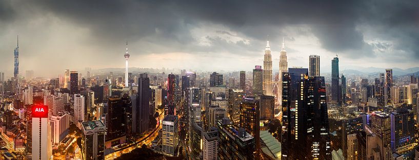 Skyline of Kuala Lumpur by Studio Bukmani
