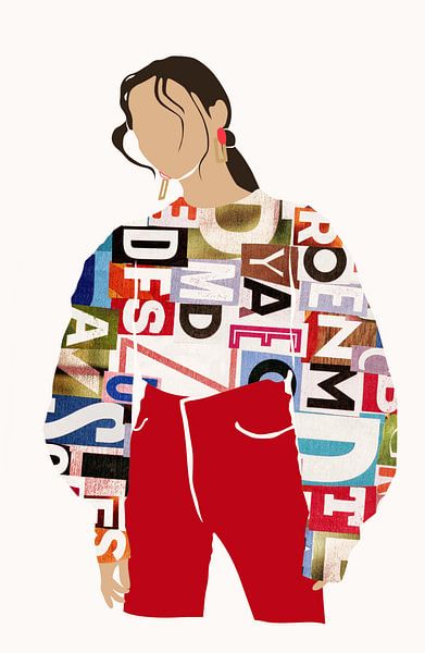 Mixed Media Couture II par Marja van den Hurk