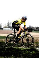 Wout van Aert on his way to victory