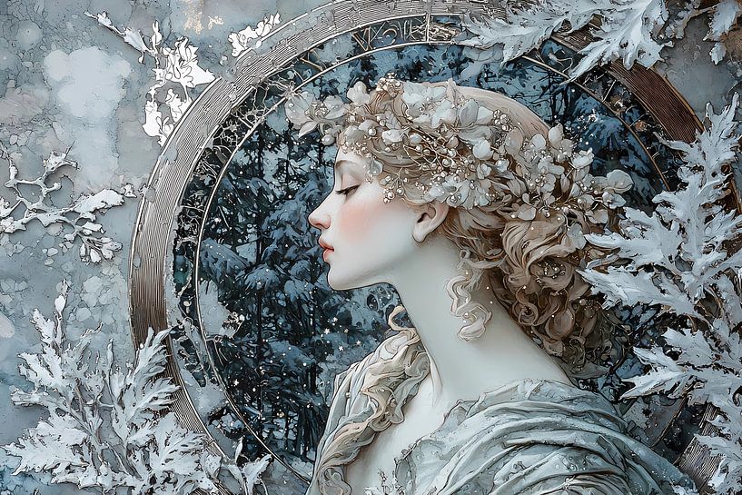 Femme en hiver par Ariadna de Raadt-Goldberg