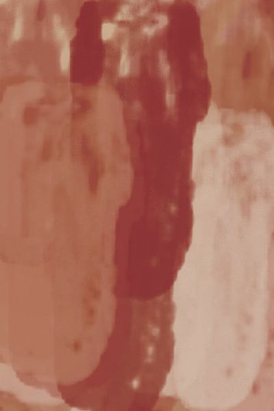 Fête. Art abstrait. Marron, rouge, rose, terra. par Dina Dankers