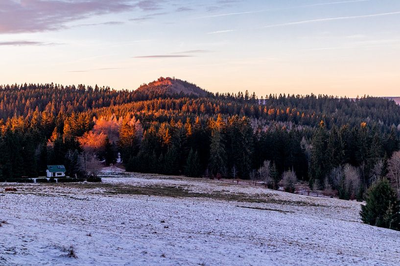 Petite randonnée au coucher du soleil vers le Ruppberg près de Zella-Mehlis - Thuringe - Allemagne par Oliver Hlavaty