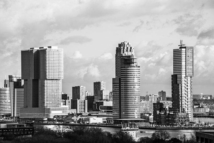 Wolkenkratzer von Rotterdam  von Ton de Koning