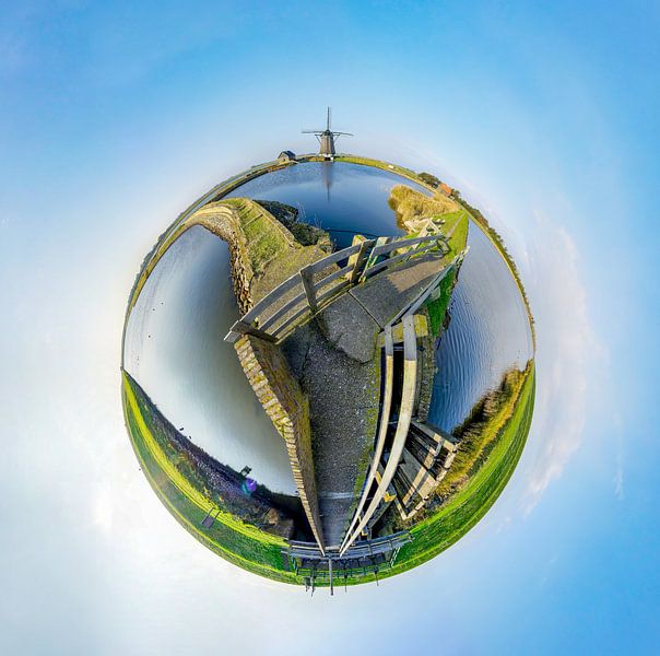 Tiny planet Mill Het Noorden - Texel  by Texel360Fotografie Richard Heerschap