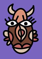 Femme avec des cornes