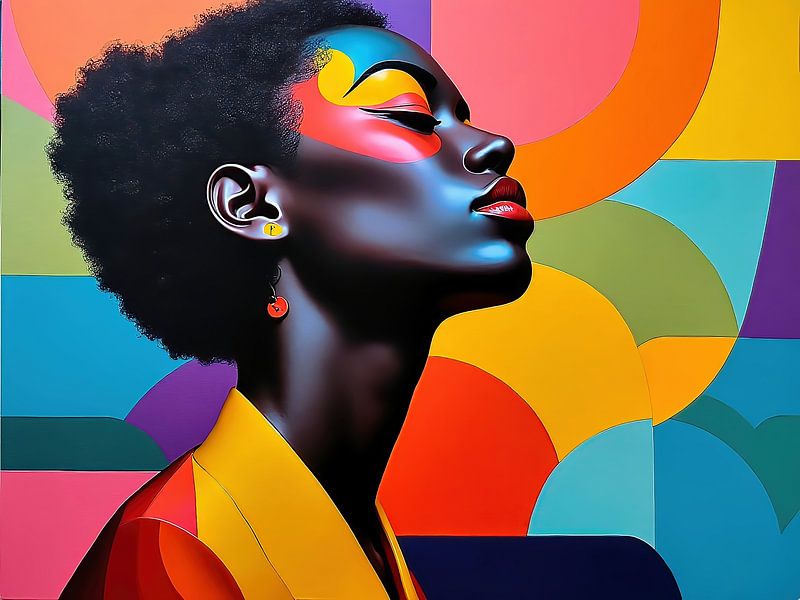 Portrait coloré d'une femme-6 par The Photo Artist