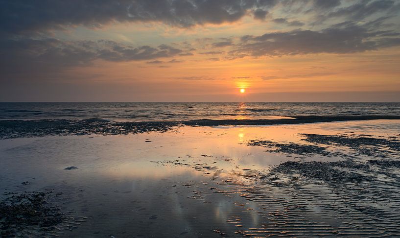 Coucher de soleil au barrage de la brasserie par Michel Knikker