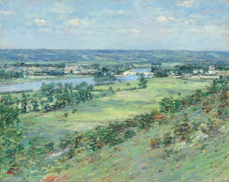 The Valley of the Seine, from the Hills of Giverny, Theodore Robinson by All the Masters