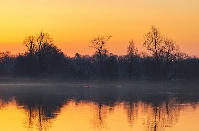 Lever de soleil Drentsche Aa - Eelde - Groningen (Pays-Bas) par Marcel Kerdijk