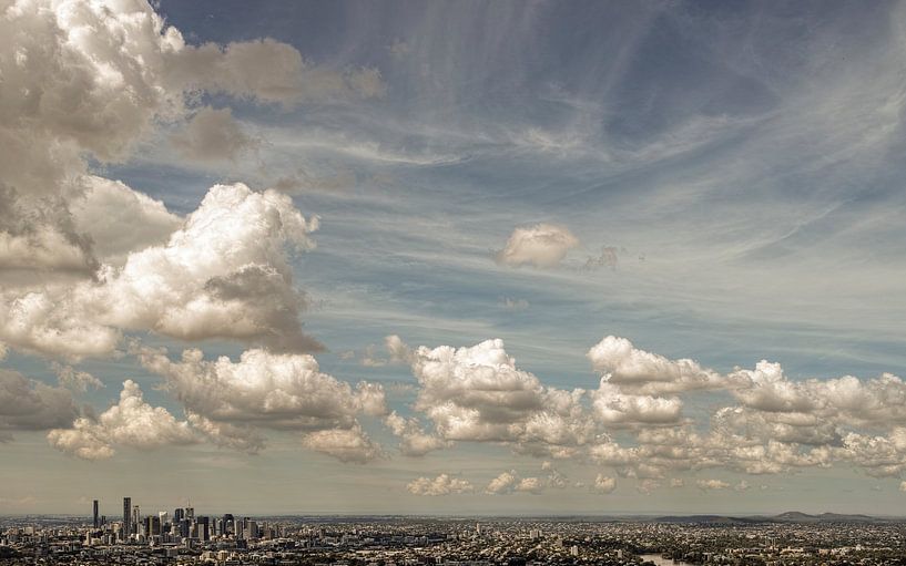 Nuages sur la ville de Brisbane par Bastiaan Schuit