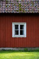 Typisch schwedisches rotes Holzhaus
