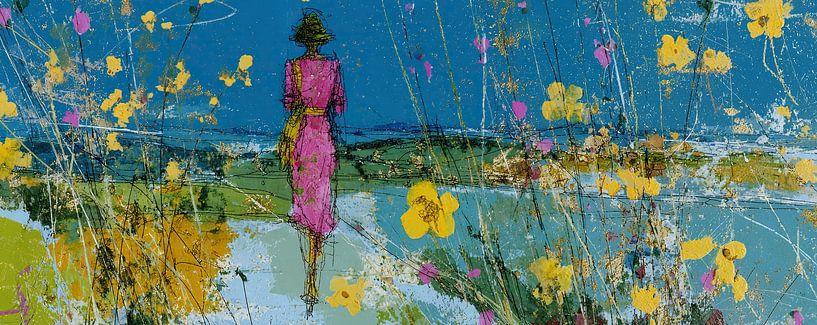 Journées radieuses avec des fleurs par Peinture Abstraite