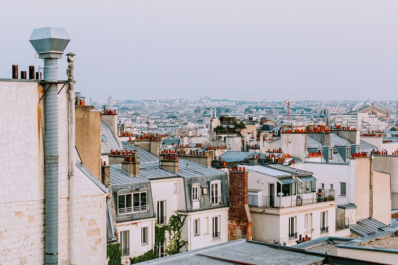 Sunset over the roofs of Montmartre, Paris by Smollie Travel Photography