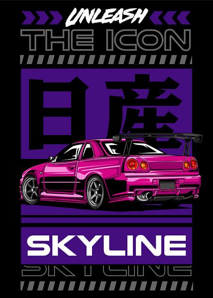 Nissan Skyline GTR R34 JDM Car by Adam Khabibi