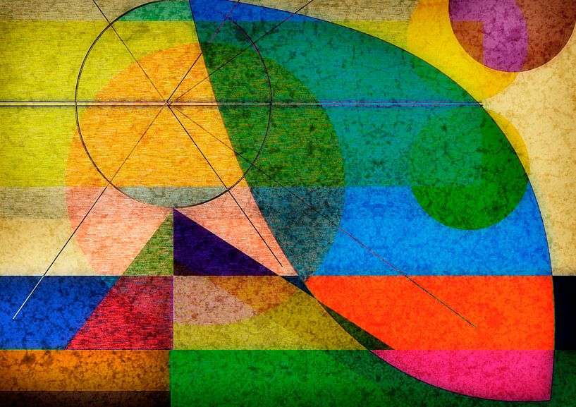 Buntes abstraktes Kunstwerk von Corinne Welp