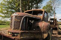 Roestige vrachtwagen