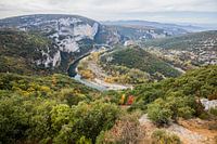 De Gorges de l'Ardeche in het zuiden van Frankrijk