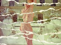 Morgendliches Sonnenlicht im Louvre.