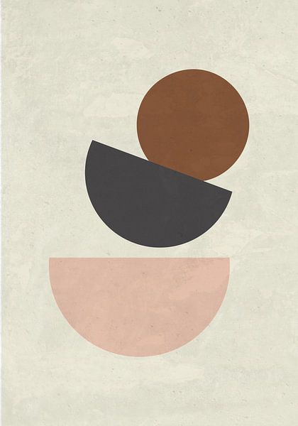 Collage abstract 1/3 van Mirjam Duizendstra