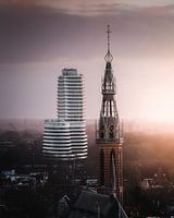 City of contrasts (DUO building, Saint Joseph Cathedral, Groningen)