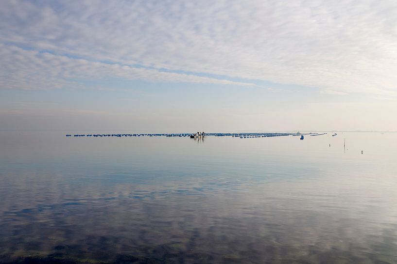 Spiegelndes Wasser am Brouwersdam von Rene  den Engelsman