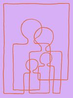 Foursome Purple/Cadmium Orange