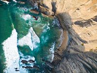 Praia da Águia, West Coast Algarve at sunset
