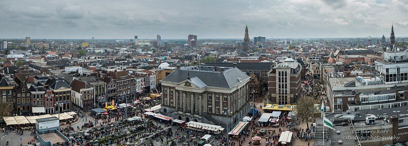 Panorama Groningen binnenstad von Harry Kors