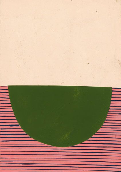 Minimalistisch abstract kunstwerk in kleurblok van Niklas Maximilian