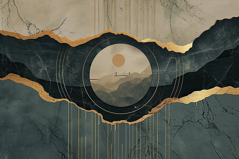 Bauhaus Japandi Abstrakt von Kunst Laune