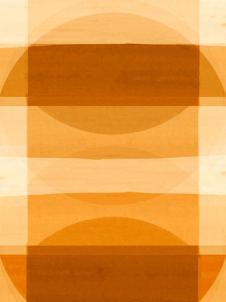 Abstrakte Organische Formen Sommer Ocker von FRESH Fine Art
