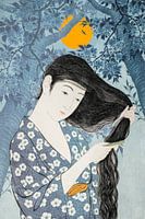 Geisha in Blau