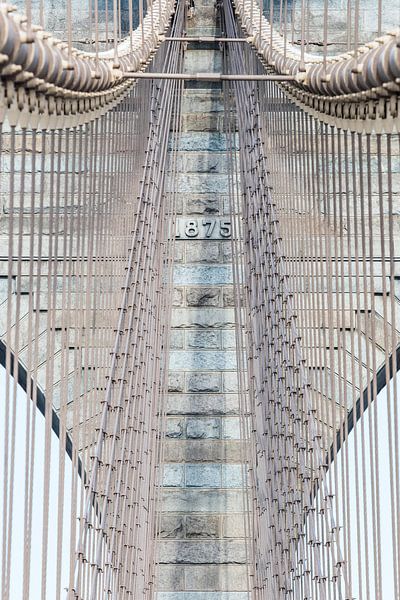 Brooklyn Brigde New York 1875 par Inge van den Brande