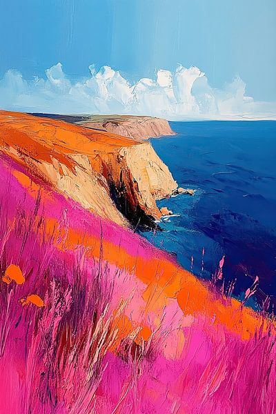 Cyprus Abstract | Intense Shoreline Dance by Abstract Painting