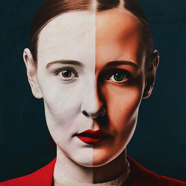 The woman who has to choose between colors by Jan Keteleer