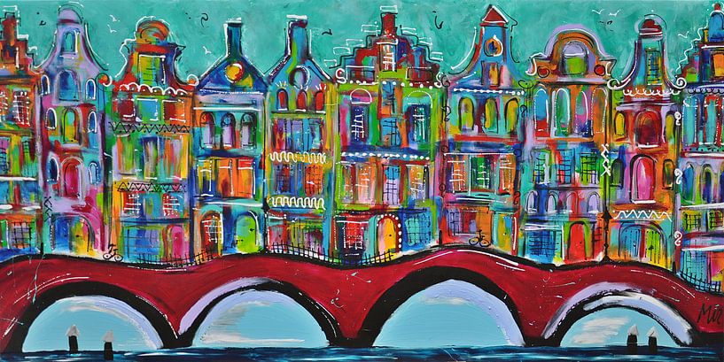 Amsterdam canals by Kunstenares Mir M. Kolkman van der Klip