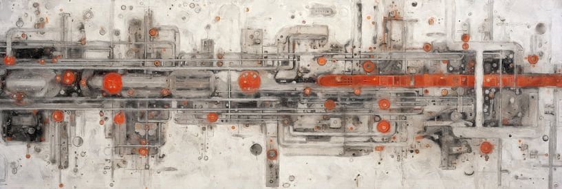 Futuristisches Industrienetzwerk von Whale & Sons