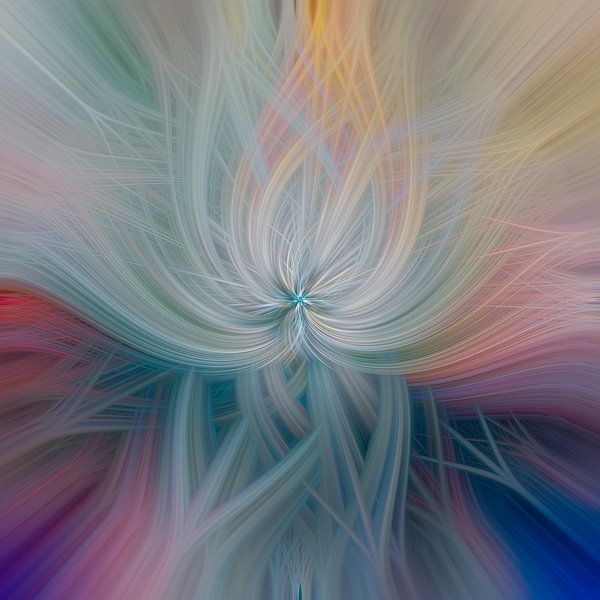 Abstraktes Quadrat 4 von Leo Luijten