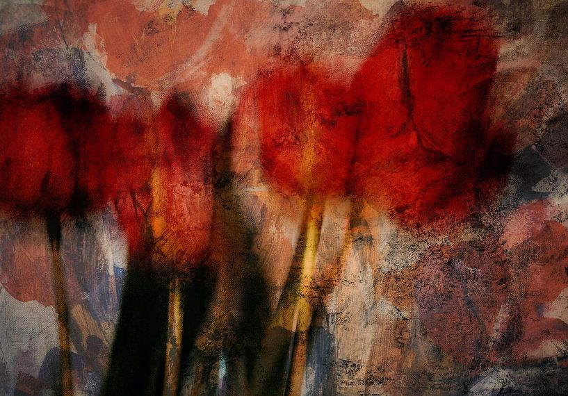 Rote Tulpen von Ellen van Deelen