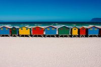 Muizenberg bunte Strandhäuser - Südafrika Reisefotografie Druck