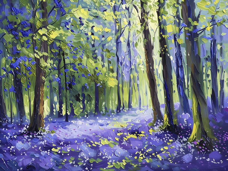 Bluebells In The Woods von Littlewhitecat