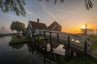 Zaanse Schans in the fog