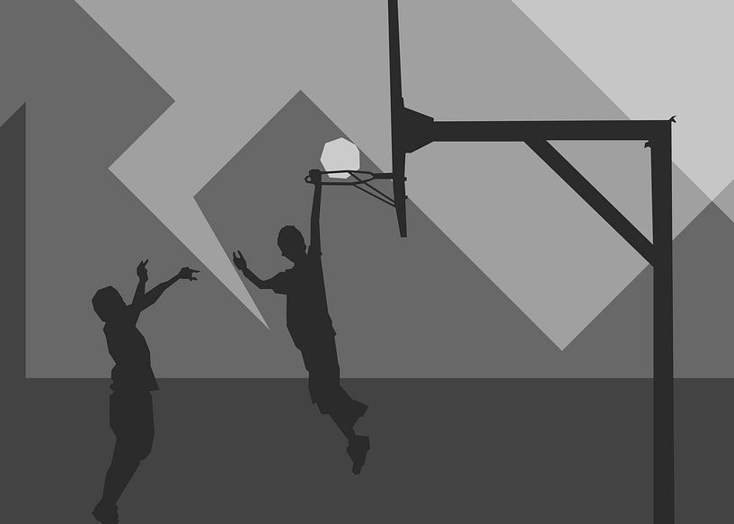 Grauer Hintergrund Poster Korb von Rizky Dwi Aprianda