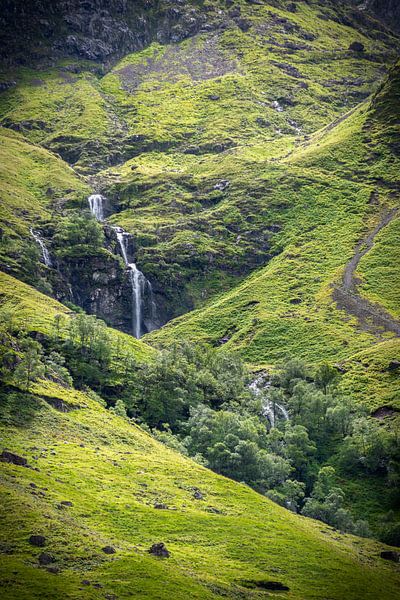 Wasserfall bei Glen Coe von Pascal Raymond Dorland